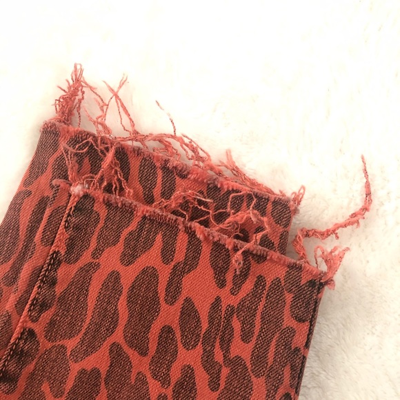 Mother High waisted leopard ankle crop jeans - Picture 12 of 14